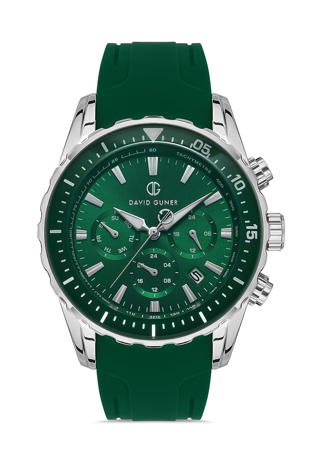 DAVID GUNER Multifunctional Silver Plating Men's Watch