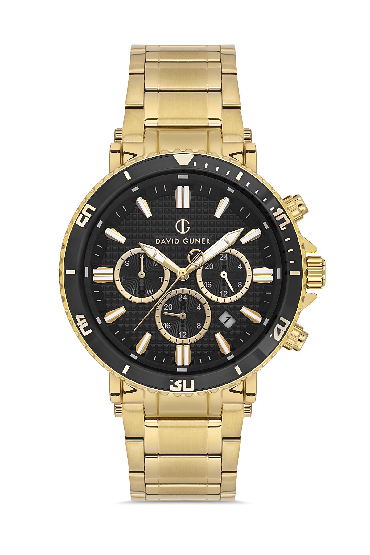 DAVID GUNER GÜMÜŞ KAPLAMALI YEŞİL KADRANLI ERKEK KOL SAATİ DG-8424GA-B2