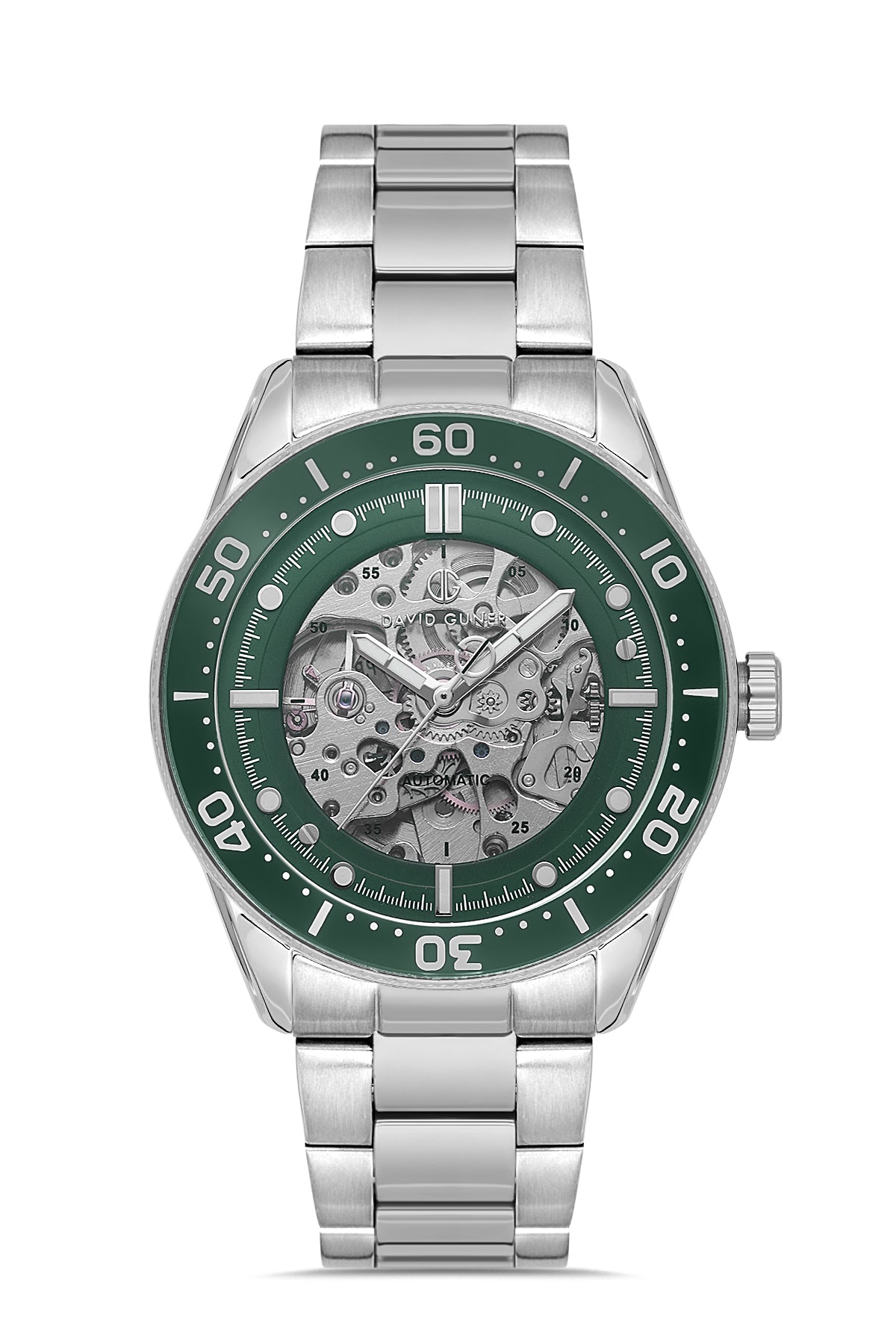 DAVID GUNER Green Dial Automatic Men's Watch