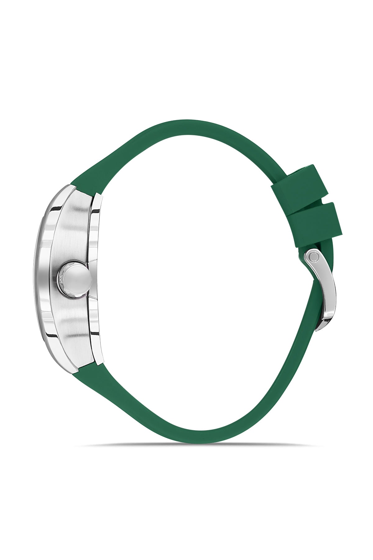 DAVID GUNER Gümüş Kaplamalı Yeşil Kadranlı Erkek Kol Saati - DG-8883GD-ZM3