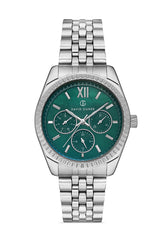DAVID GUNER Yeşil Kadranlı Gümüş Kaplamalı Kadın Kol Saati - DG-8314LA-A10