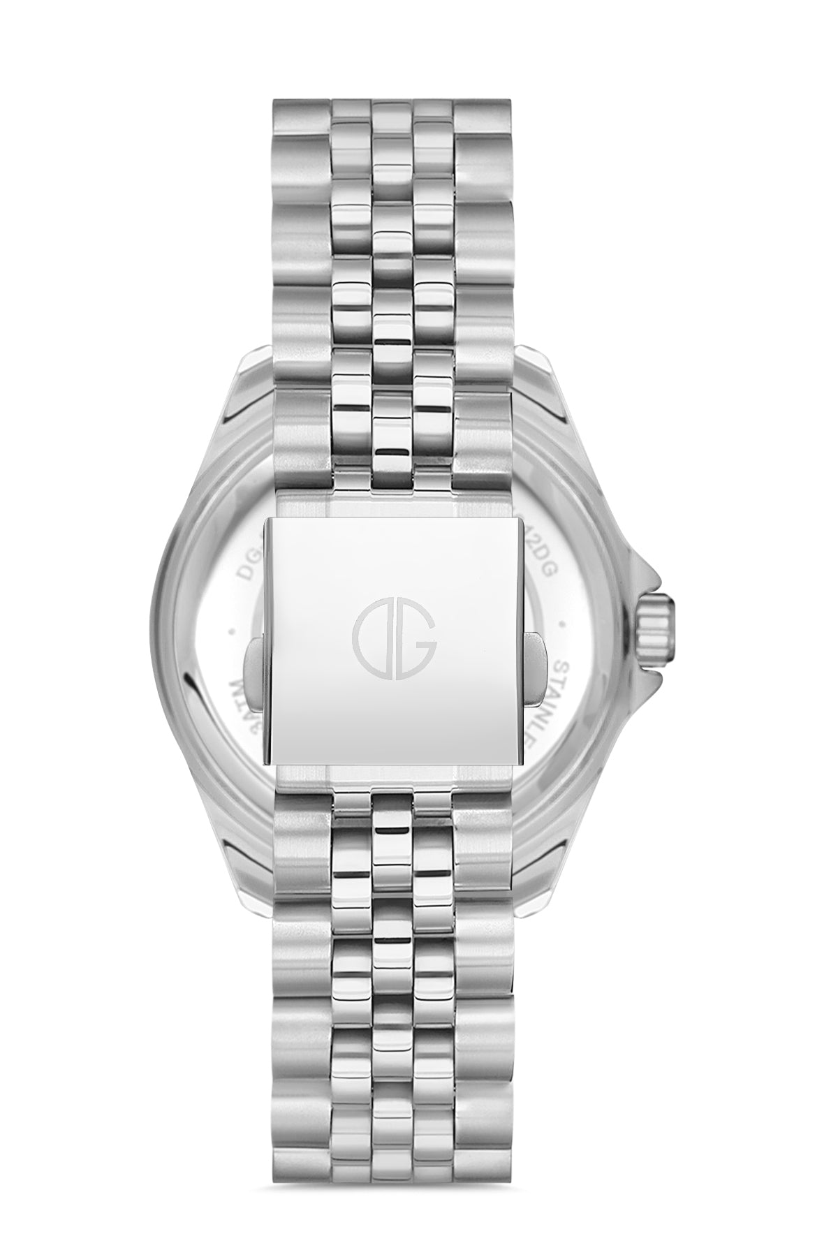 DAVID GUNER Gümüş Renk Kaplamalı Yeşil Kadranlı Takvimli Erkek Kol Saati - DG-8230GA-A10