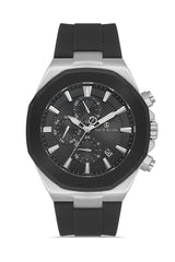 DAVID GUNER Gümüş siyah Kaplamalı Gümüş Kadranlı Erkek Kol Saati - DG-8848GD-J2