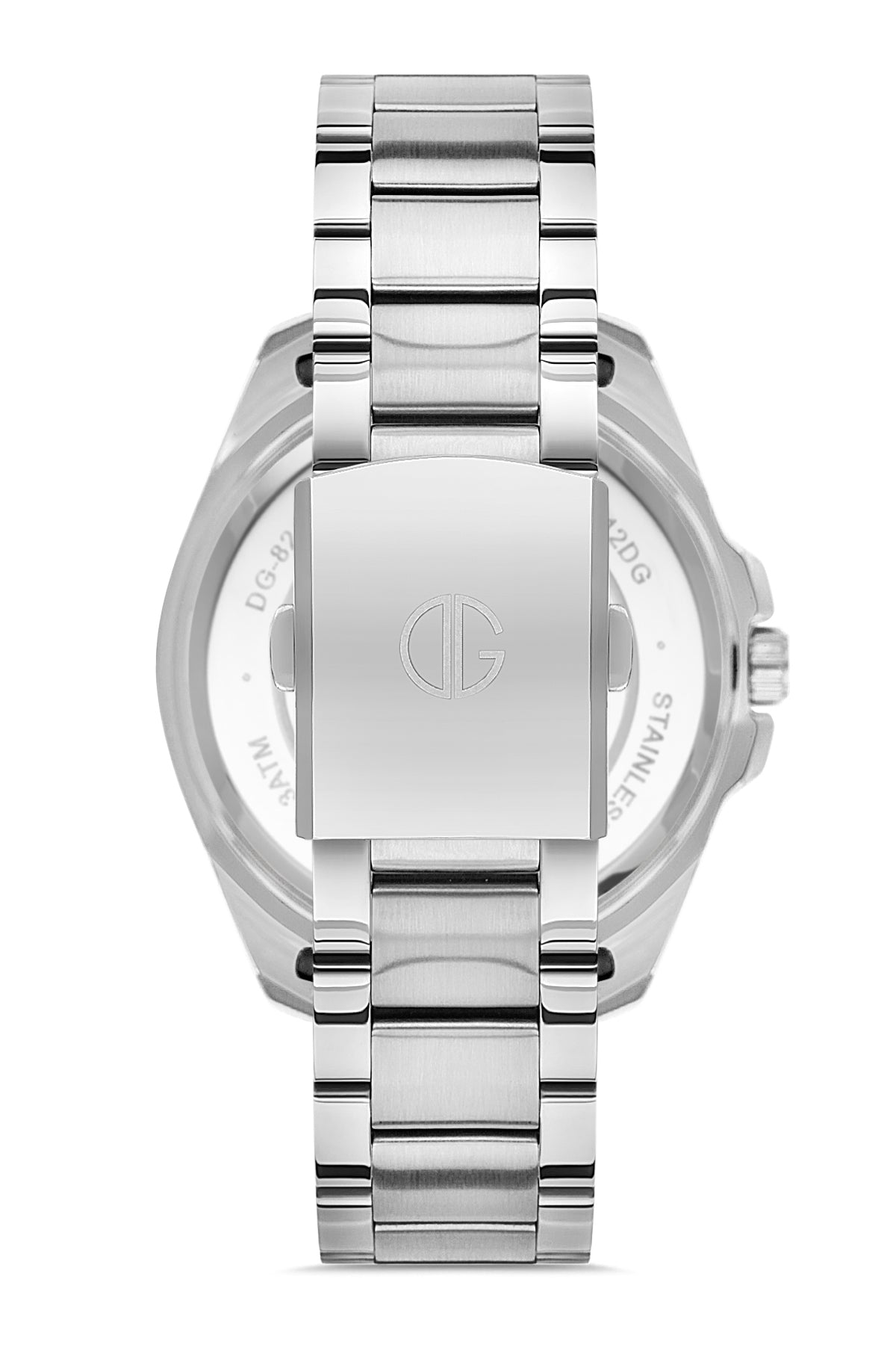 DAVID GUNER GÜMÜŞ SİYAH KAPLAMALI SİYAH KADRANLI ERKEK KOL SAATİ DG-8306GA-J2