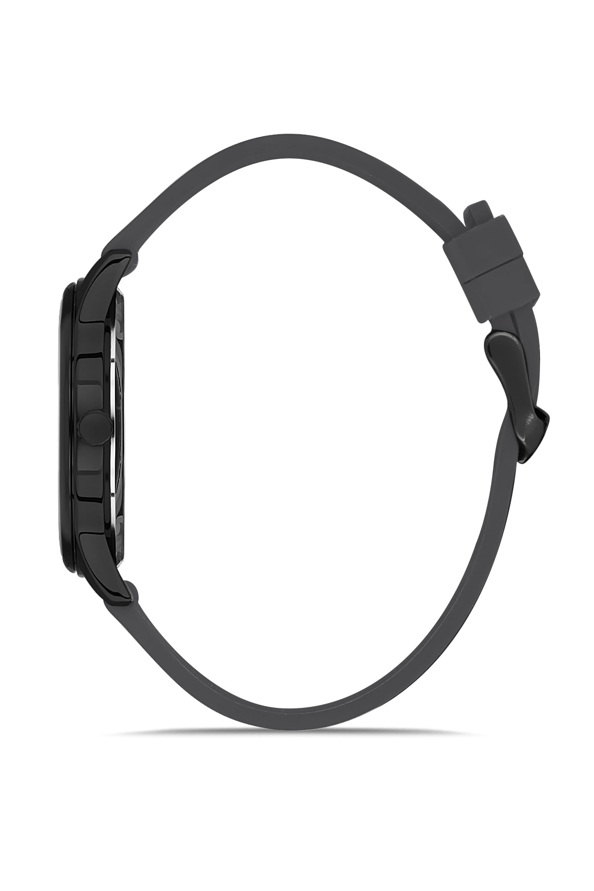 DAVID GUNER Siyah Kadranlı Siyah Kaplamalı Siyah Silikon Kordonlu Takvimli Erkek Kol Saati - DG-8491GD-Y2