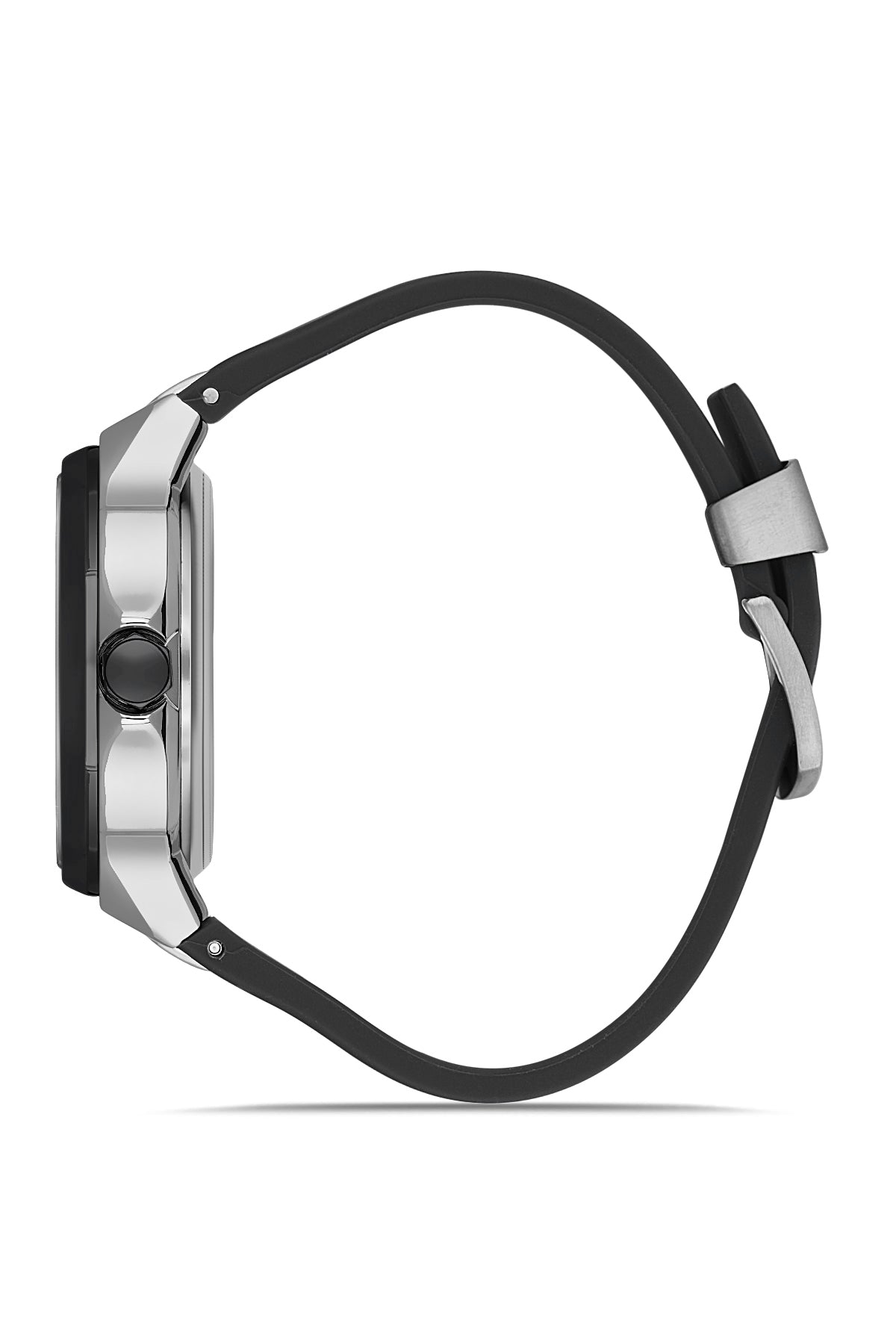 DAVID GUNER Gümüş siyah Kaplamalı Siyah Kadranlı Erkek Kol Saati - DG-8823GD-J2