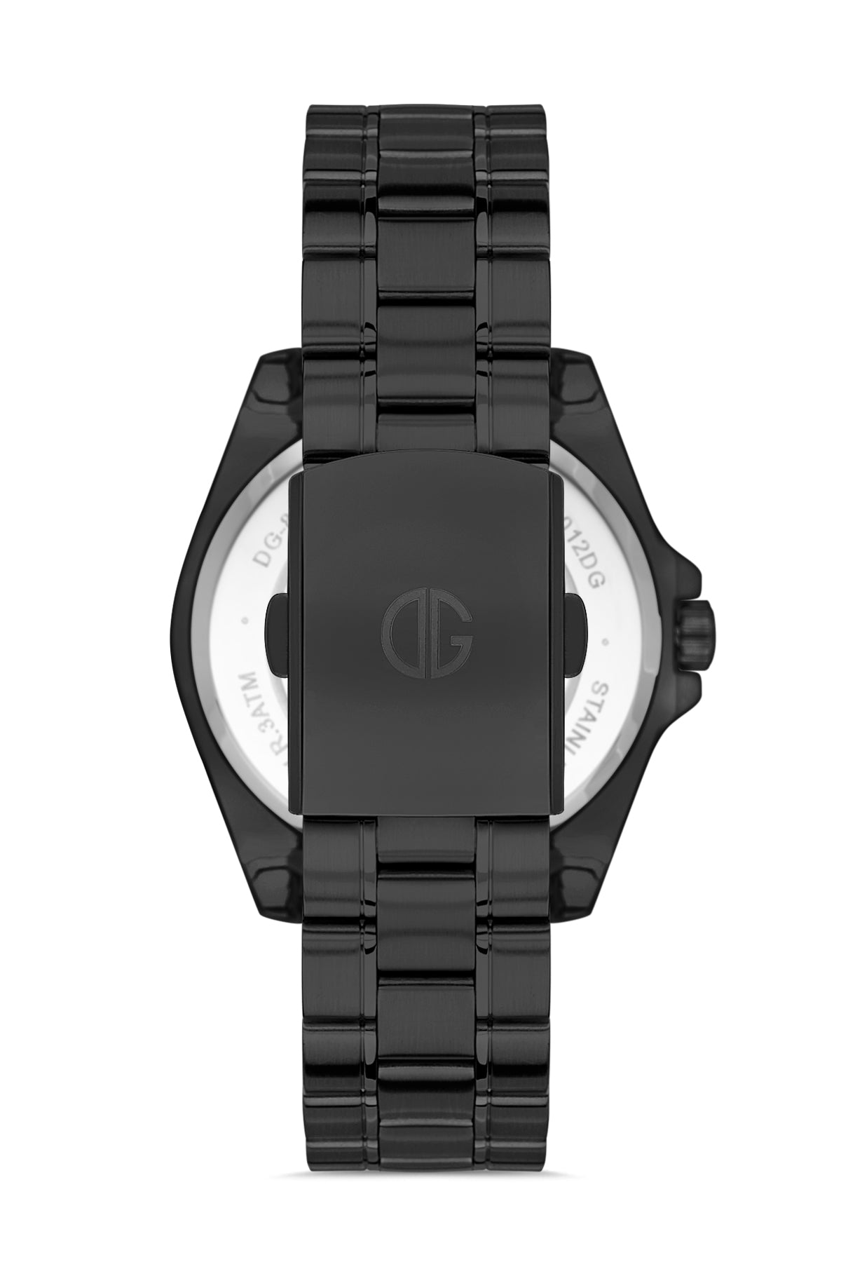 DAVID GUNER Gun Kaplama Mavi Kadranlı Takvimli Paslanmaz Masif Çelik Kordonlu Erkek Kol Saati - DG-8071GA-V3