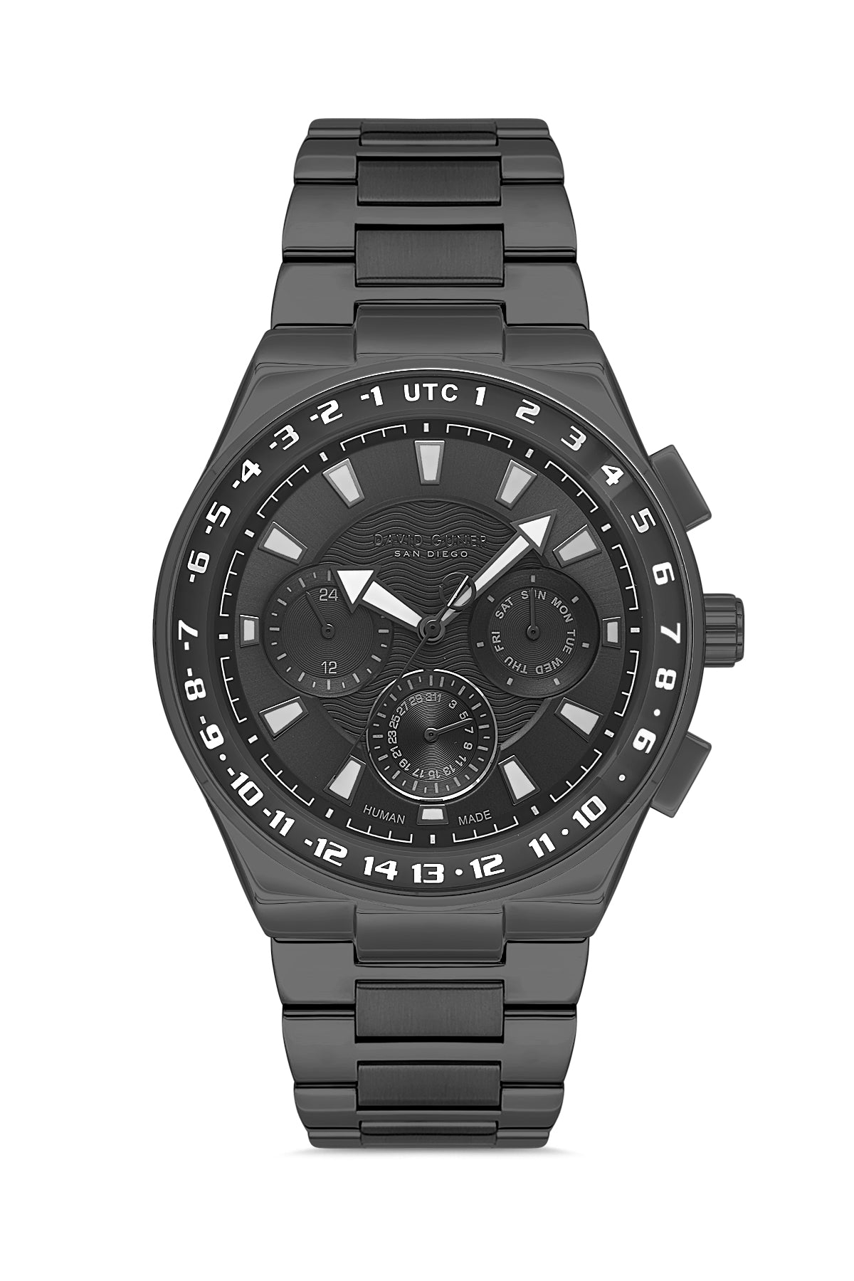 DAVID GUNER Gun Kaplamalı Gri Kadranlı Erkek Kol Saati - DG-8898GA-V9