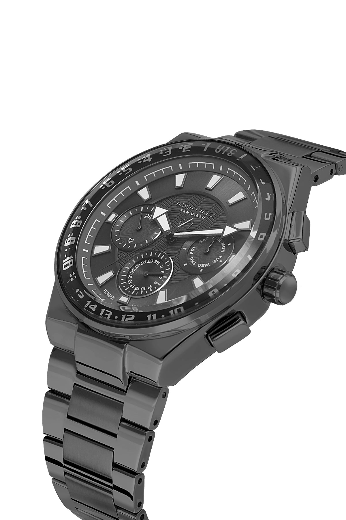 DAVID GUNER Gun Kaplamalı Gri Kadranlı Erkek Kol Saati - DG-8898GA-V9