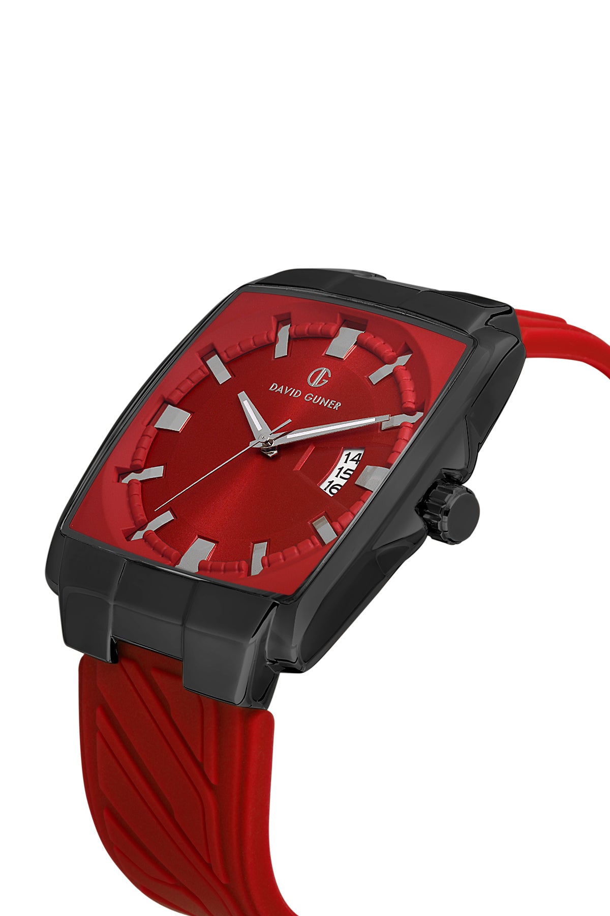 DAVID GUNER Gun Kaplamalı Kirmizi Kadranlı Erkek Kol Saati - DG-8622GD-ZP8
