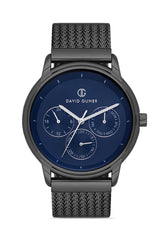 DAVID GUNER GUN KAPLAMALI MAVİ KADRANLI ERKEK KOL SAATİ - DG-8294GC-V3