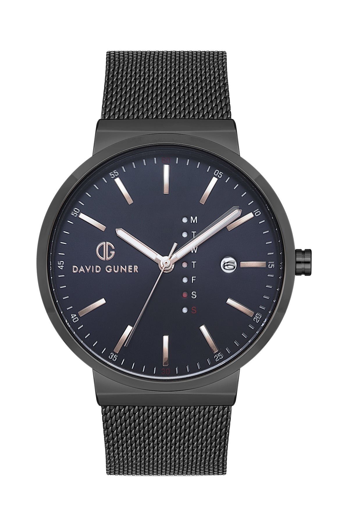 DAVID GUNER GUN KAPLAMALI MAVİ KADRANLI ERKEK KOL SAATİ - DG-8240GC-V3