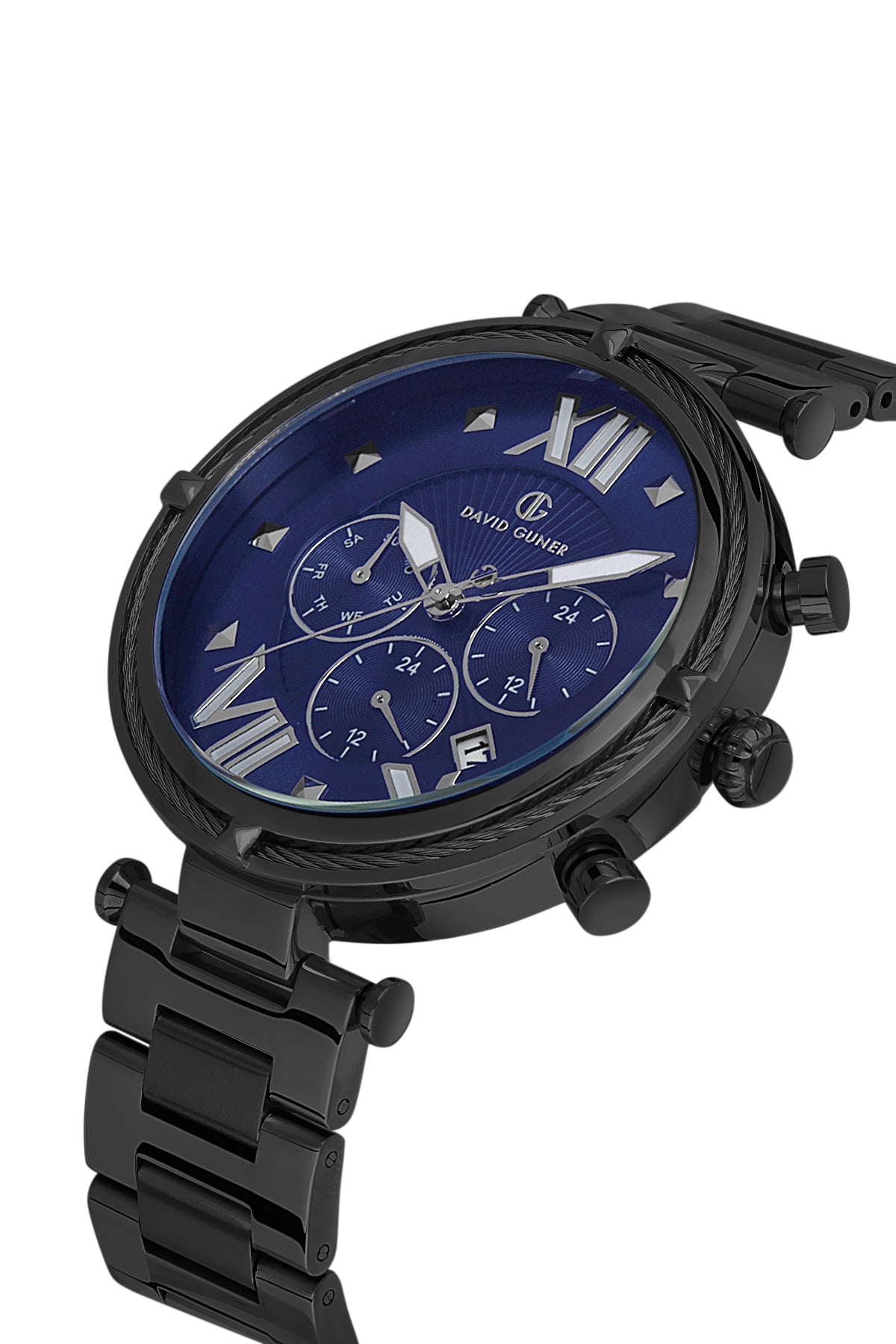 DAVID GUNER GUN KAPLAMALI MAVİ KADRANLI ERKEK KOL SAATİ - DG-8273GA-V3