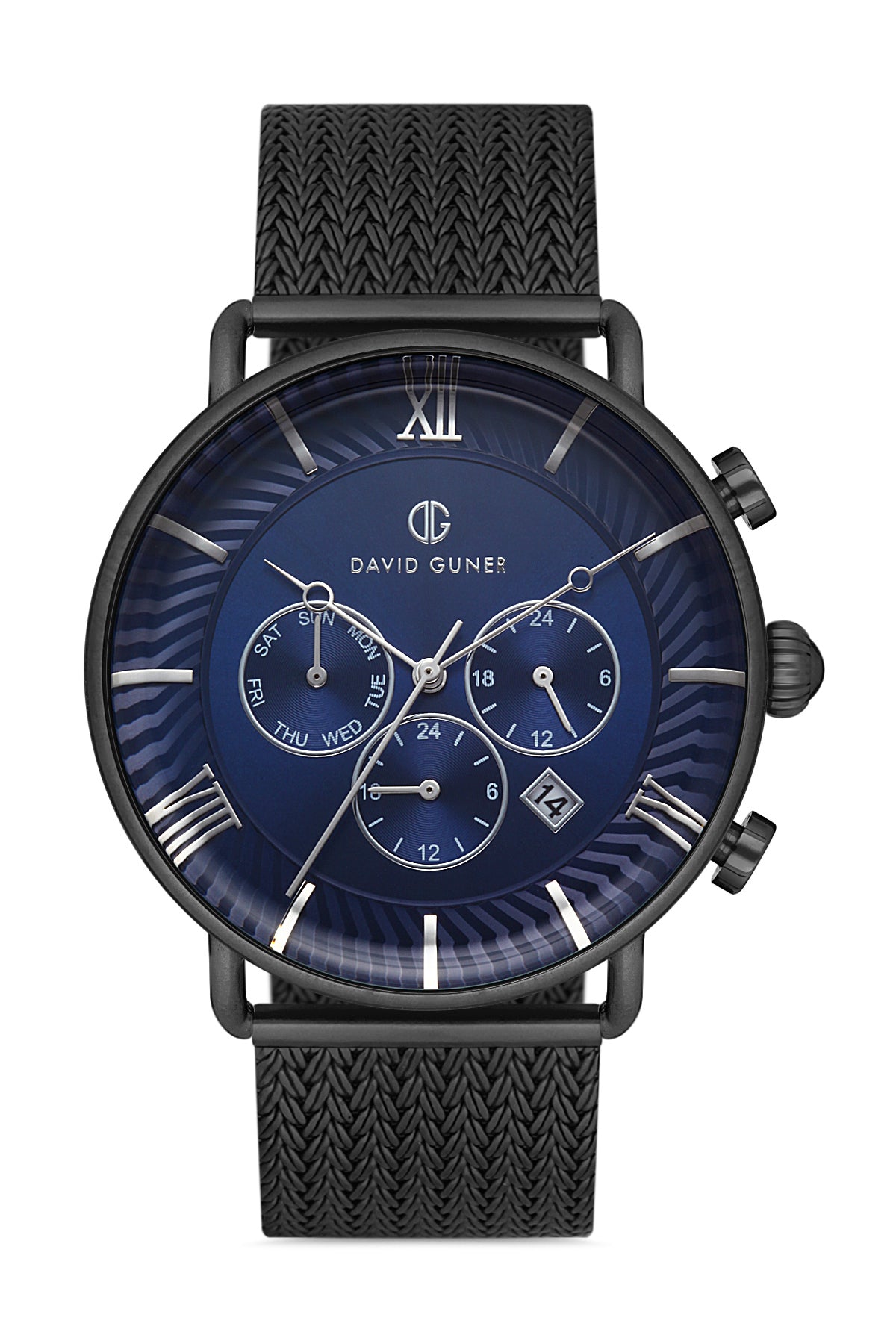 DAVID GUNER GUN KAPLAMALI MAVİ KADRANLI ERKEK KOL SAATİ DG-8297GC-V3