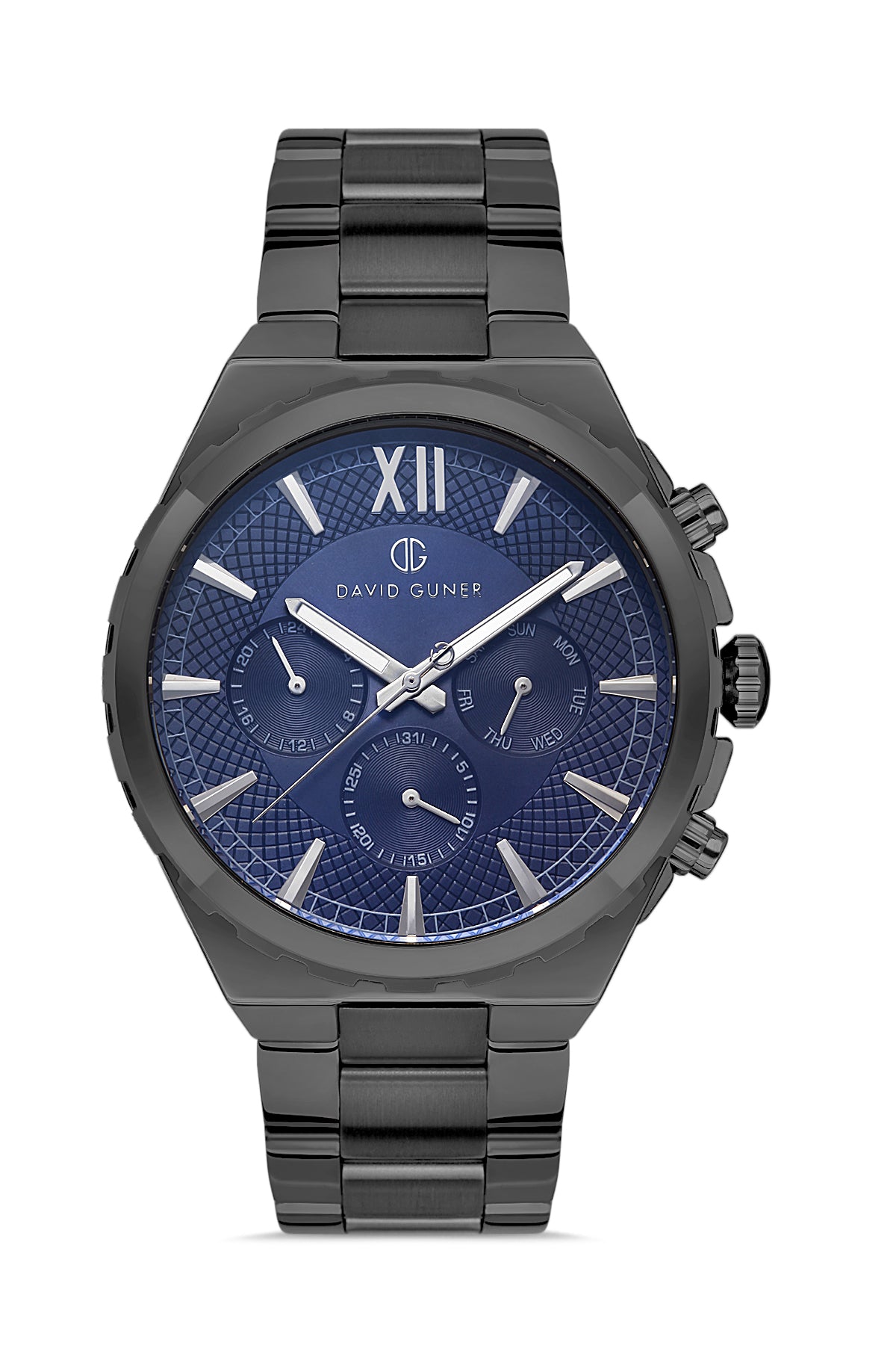 DAVID GUNER GUN KAPLAMALI MAVİ KADRANLI ERKEK KOL SAATİ DG-8410GA-V3