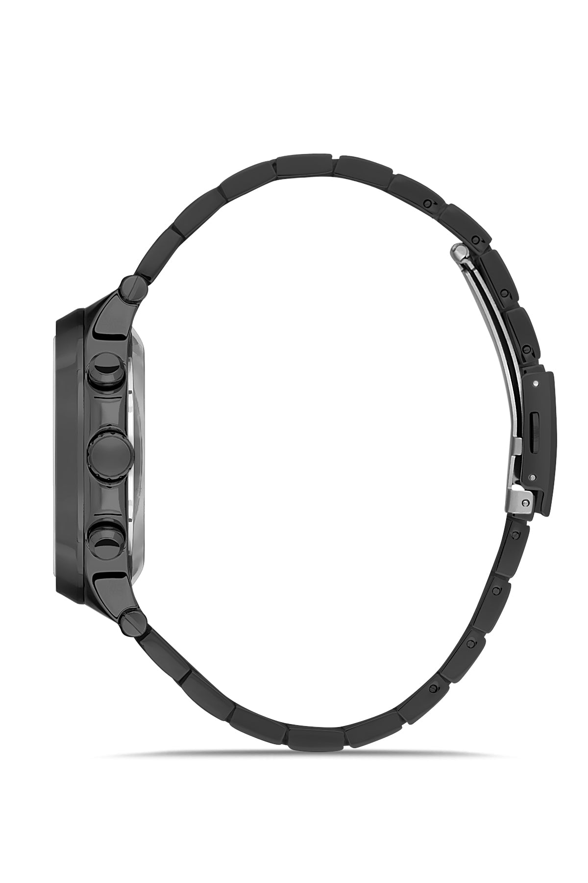 DAVID GUNER Siyah Kaplama Mavi Kadranlı Paslanmaz Masif Çelik Erkek Kol Saati - DG-8522GA-V3