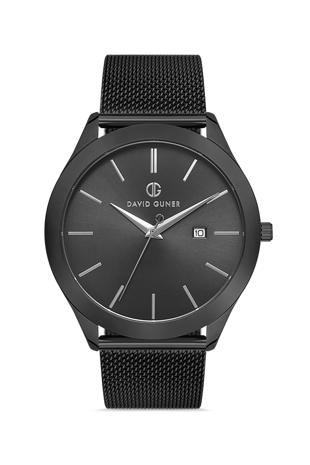 DAVID GUNER Erkek Kol Saati Siyah Kadran Altın Rengi Kasa DG-8179GC-G2