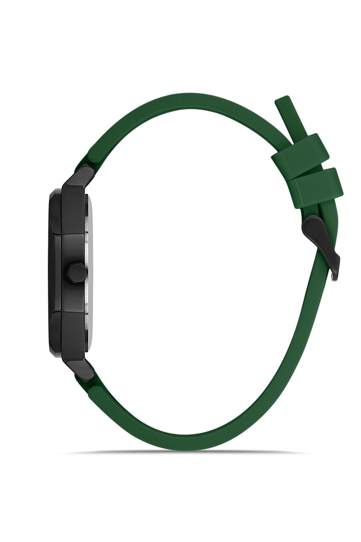 DAVID GUNER Gun Coated Green Band Men's Watch