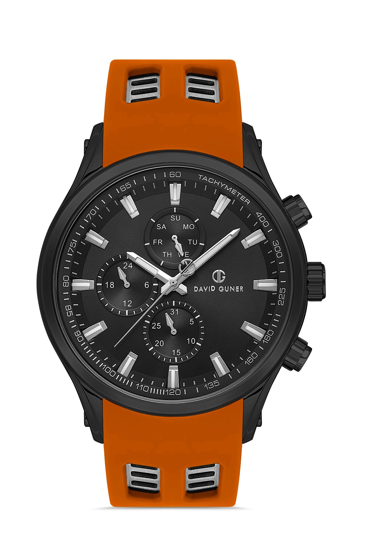 DAVID GUNER GUN KAPLAMALI SİYAH KADRANLI ERKEK KOL SAATİ DG-8498GD-ZQ2