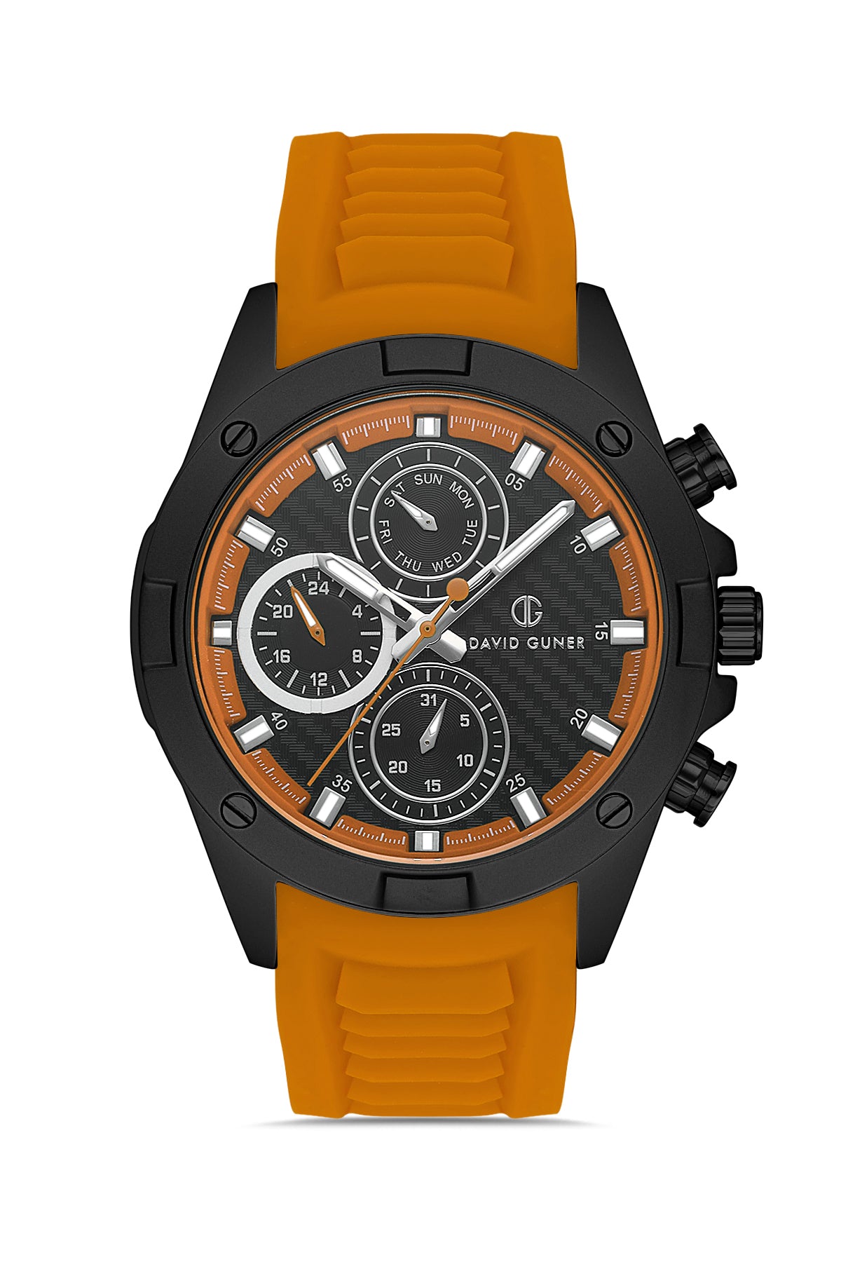 DAVID GUNER GUN KAPLAMALI SİYAH KADRANLI ERKEK KOL SAATİ DG-8609GD-ZQ2