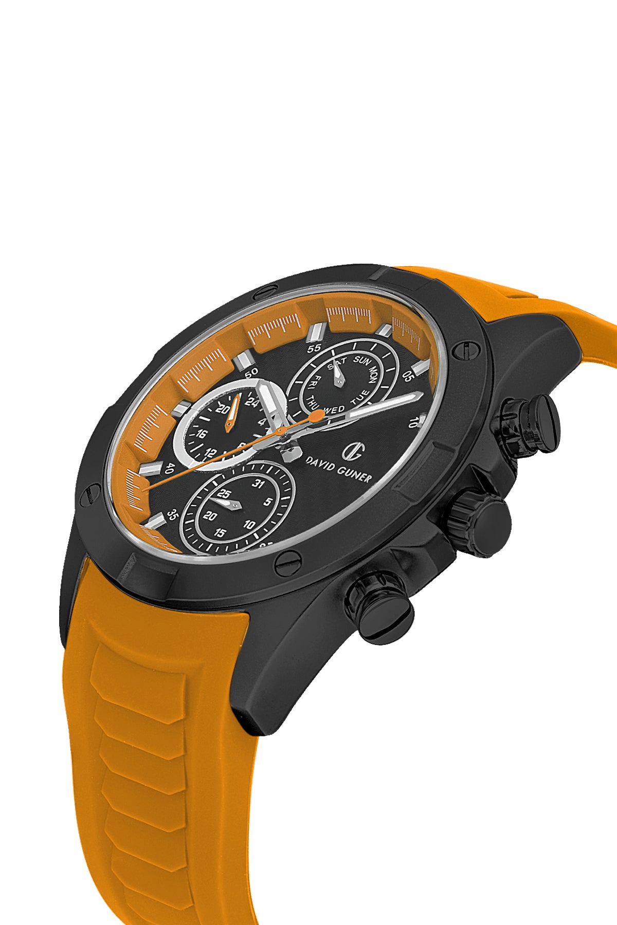 DAVID GUNER GUN KAPLAMALI SİYAH KADRANLI ERKEK KOL SAATİ DG-8609GD-ZQ2