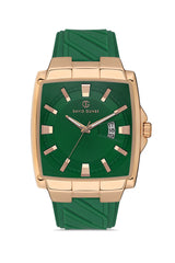 DAVID GUNER Gun Kaplamalı Yeşil Kadranlı Erkek Kol Saati - DG-8622GD-ZX10