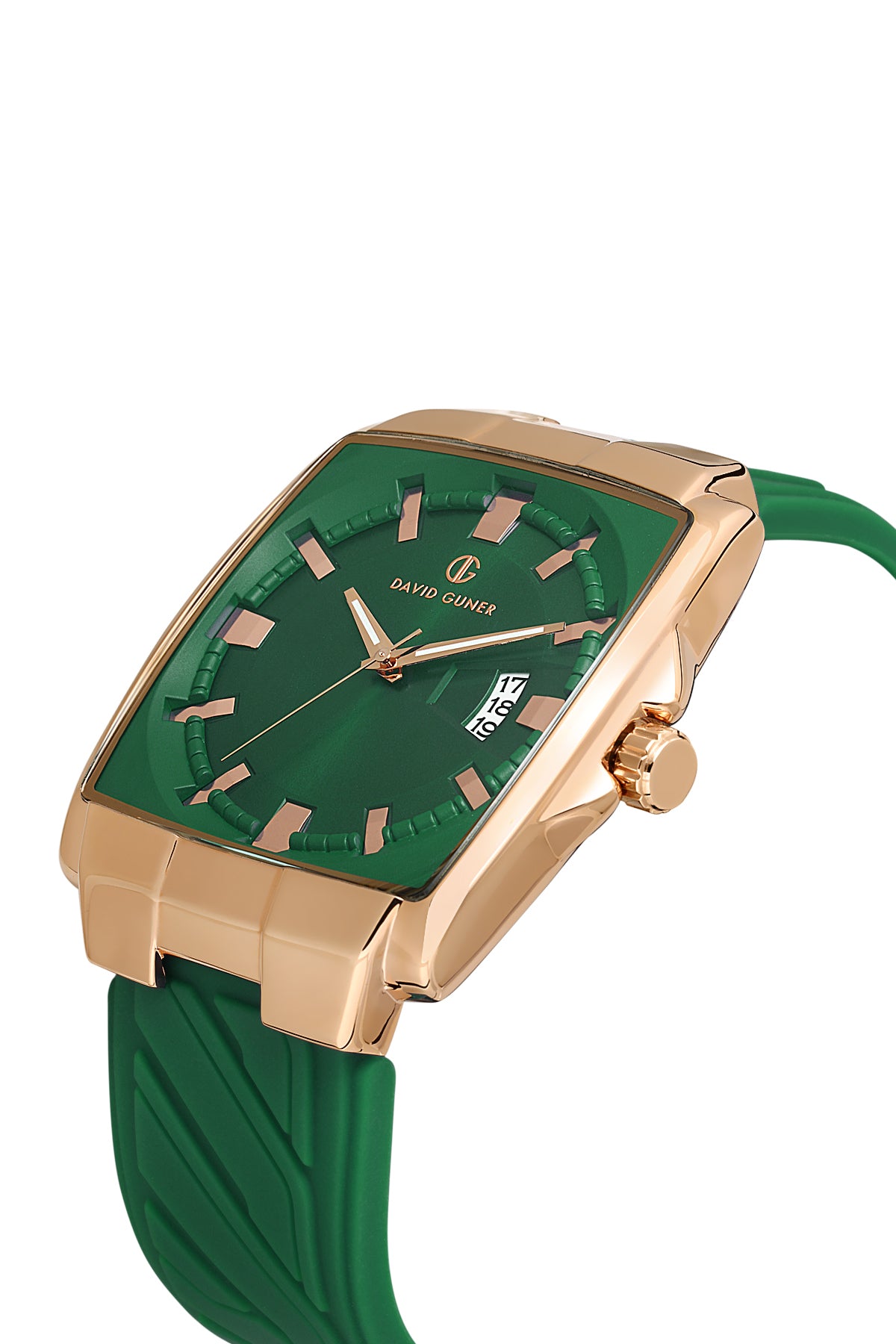 DAVID GUNER Gun Kaplamalı Yeşil Kadranlı Erkek Kol Saati - DG-8622GD-ZX10