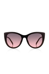 DAVID GUNER Siyah Çerçeveli Siyah Pembe Degrade Renkli Kadın Güneş Gözlüğü