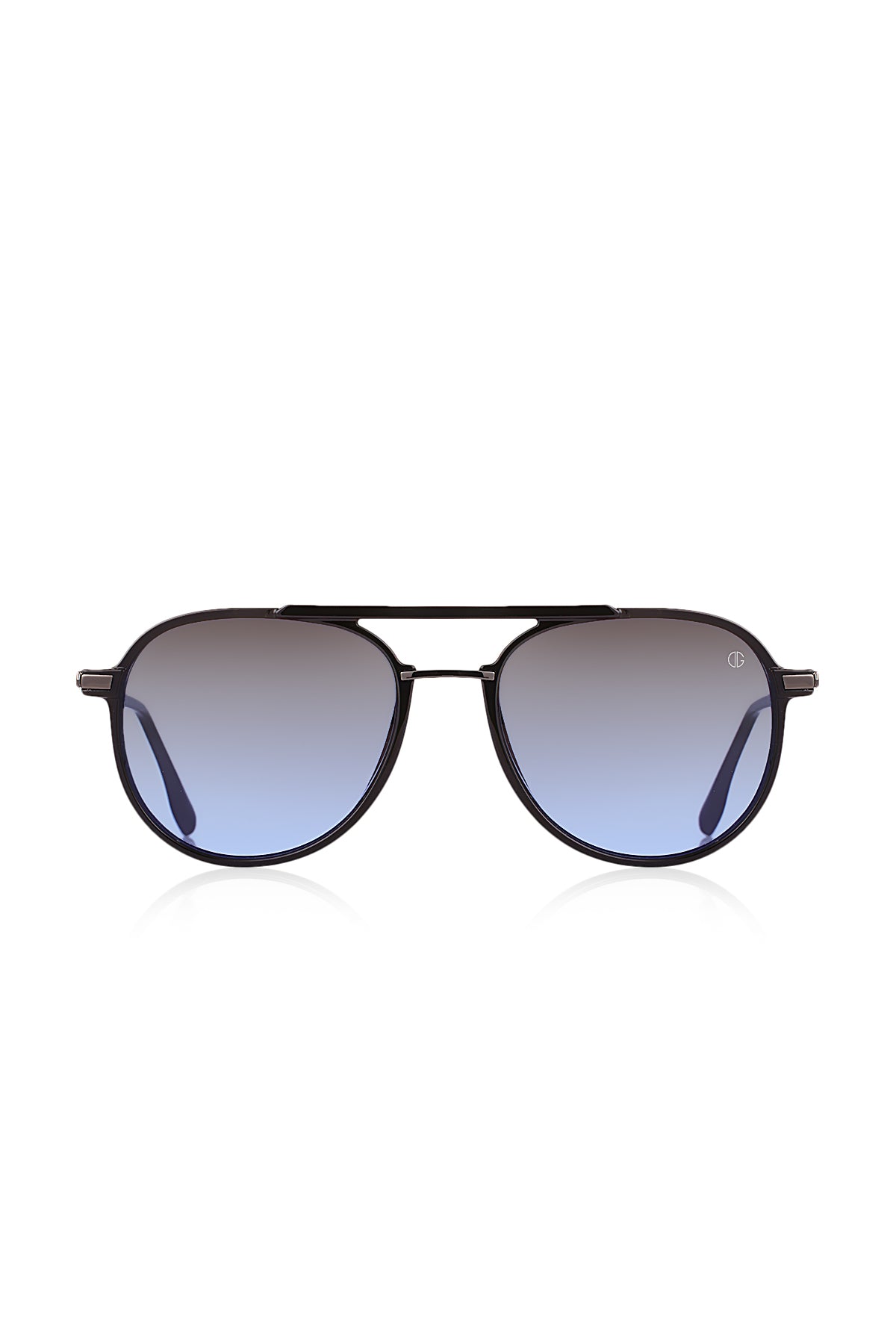 DAVID GUNER Siyah Çerçeveli Mavi Degrade Camlı Unisex Güneş Gözlüğü