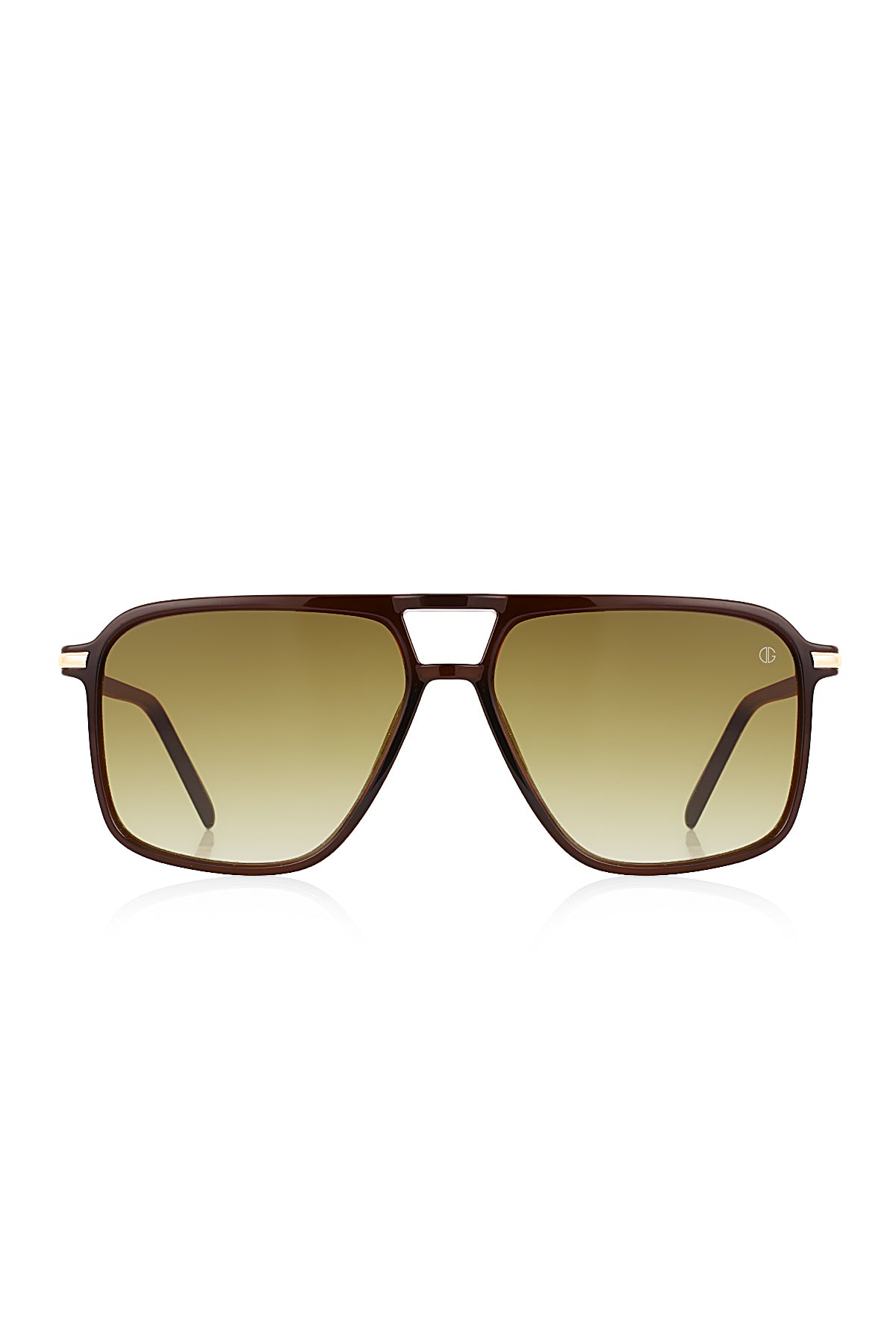 DAVID GUNER Siyah Çerçeveli Yeşil Degrade Camlı Unisex Güneş Gözlüğü