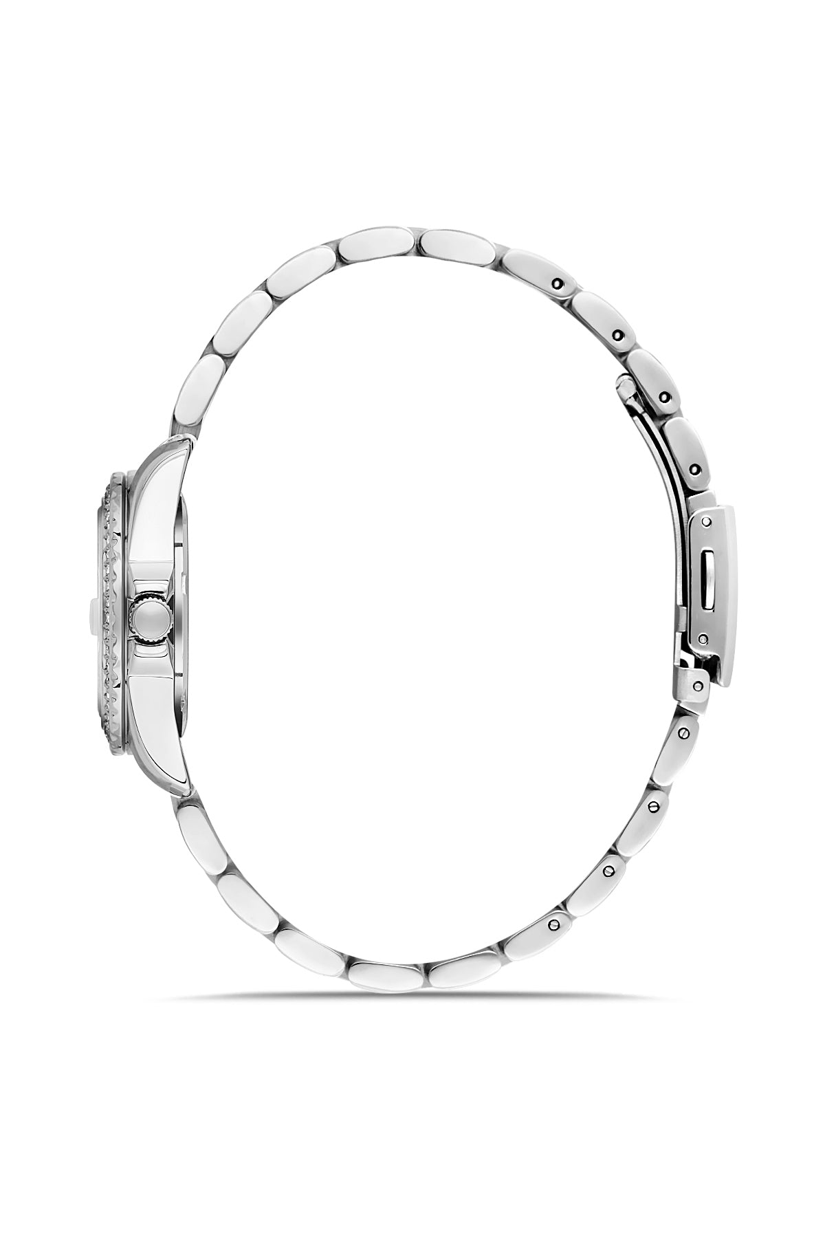 DAVID GUNER Kadın Kol Saati Siyah Kadran Gümüş Kaplama DG-9069LA-A2