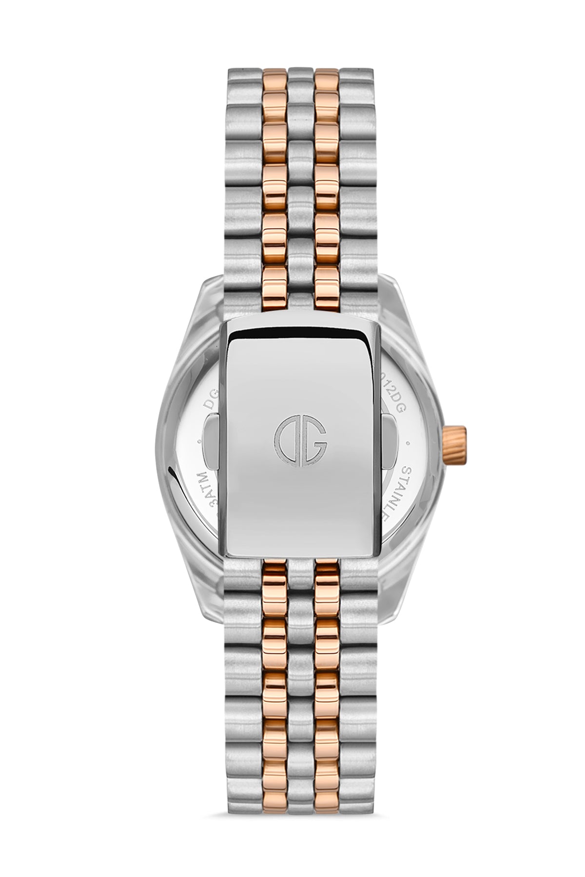 DAVID GUNER Kahverengi Kadranlı Rose Beyaz Kaplamalı Kadın Kol Saati - DG-8314LA-E6