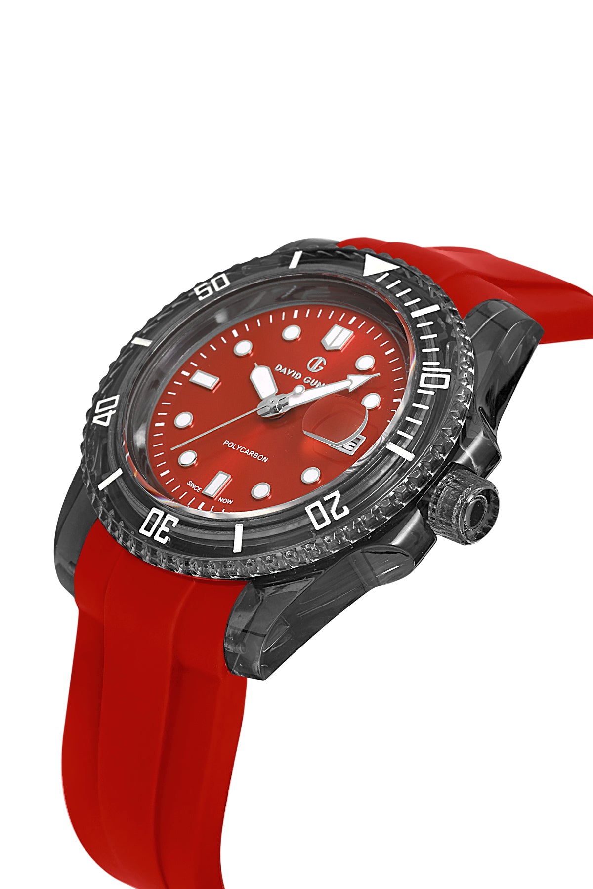DAVID GUNER Kırmızı Kadranlı Gun Kaplamalı Unisex Kol Saati - DG-8656GD-ZP8