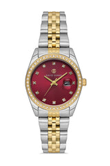 DAVID GUNER Red Dial Women's Watch