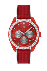 DAVID GUNER Kırmızı Kadranlı Polikarbon Kaplamalı Erkek Kol Saati - DG-8627GD-ZL8