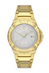 DAVID GUNER SARI KAPLAMALI SİYAH KADRANLI ERKEK KOL SAATİ DG-8353GA-B1