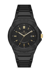 DAVID GUNER SİYAH KAPLAMALI SİYAH KADRANLI ERKEK KOL SAATİ DG-8353GA-G2