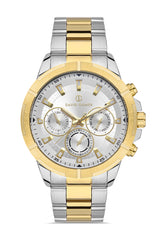 DAVID GUNER SARI BEYAZ KAPLAMALI BEYAZ KADRANLI ERKEK KOL SAATİ DG-8357GA-D1