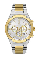 DAVID GUNER SARI BEYAZ KAPLAMALI BEYAZ KADRANLI ERKEK KOL SAATİ DG-8360GA-D1