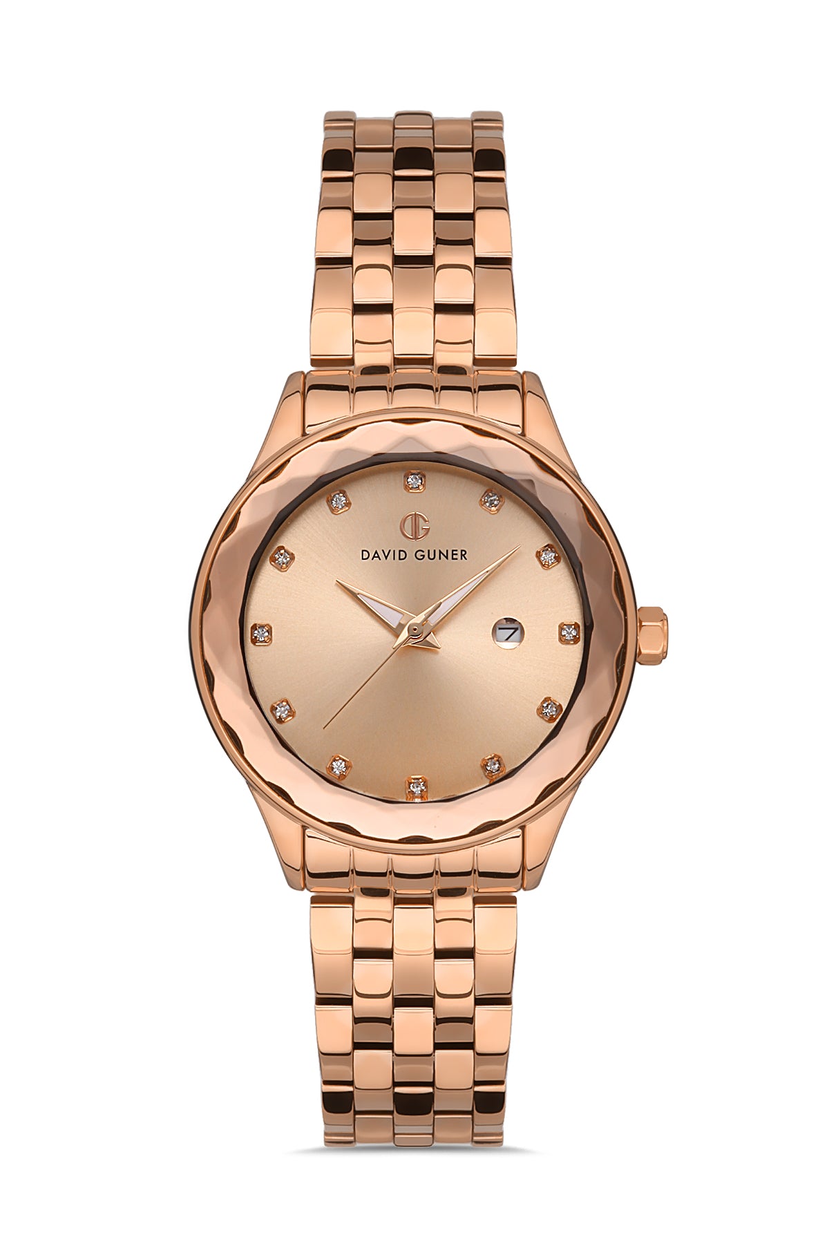 DAVID GUNER ROSE KAPLAMALI ROSE KADRANLI KADIN KOL SAATİ DG-8373LA-C5