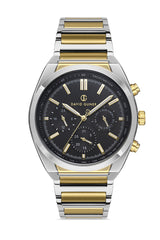 DAVID GUNER SARI BEYAZ KAPLAMALI SİYAH KADRANLI ERKEK KOL SAATİ DG-8387GA-D2