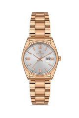 DAVID GUNER ROSE KAPLAMALI BEYAZ KADRANLI KADIN KOL SAATİ DG-8391LA-C1