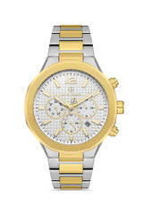 DAVID GUNER SARI BEYAZ KAPLAMALI BEYAZ KADRANLI ERKEK KOL SAATİ DG-8403GA-D1