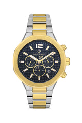 DAVID GUNER SARI BEYAZ KAPLAMALI SİYAH KADRANLI ERKEK KOL SAATİ DG-8403GA-D2