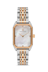 DAVID GUNER ROSE BEYAZ KAPLAMALI BEYAZ KADRANLI KADIN KOL SAATİ DG-8417LA-E1