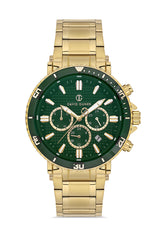 DAVID GUNER GÜMÜŞ KAPLAMALI YEŞİL KADRANLI ERKEK KOL SAATİ DG-8424GA-B10