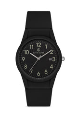 DAVID GUNER Siyah Kadranlı Takvimli Erkek Kol Saati