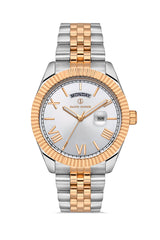 DAVID GUNER ROSE BEYAZ KAPLAMALI BEYAZ KADRANLI ERKEK KOL SAATİ DG-8481GA-E1