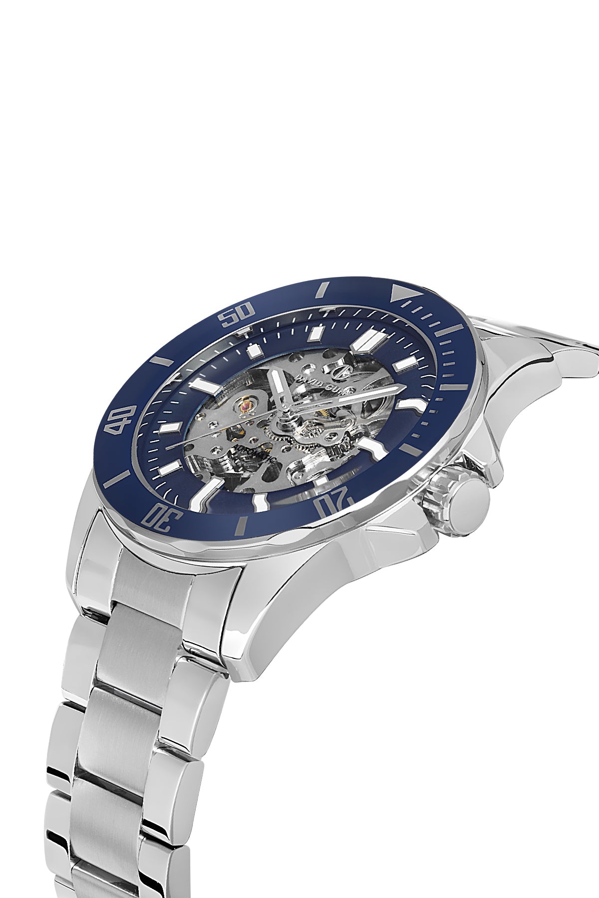 DAVID GUNER KOL SAATİ MAVİ Kadran GÜMÜŞ Kaplama ERKEK - DG-8674GA-A3