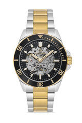 DAVID GUNER KOL SAATİ SİYAH Kadran SARI BEYAZ Kaplama ERKEK - DG-8674GA-D2